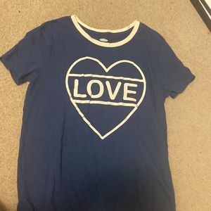 old navy “love” tee - girls xxl/16
